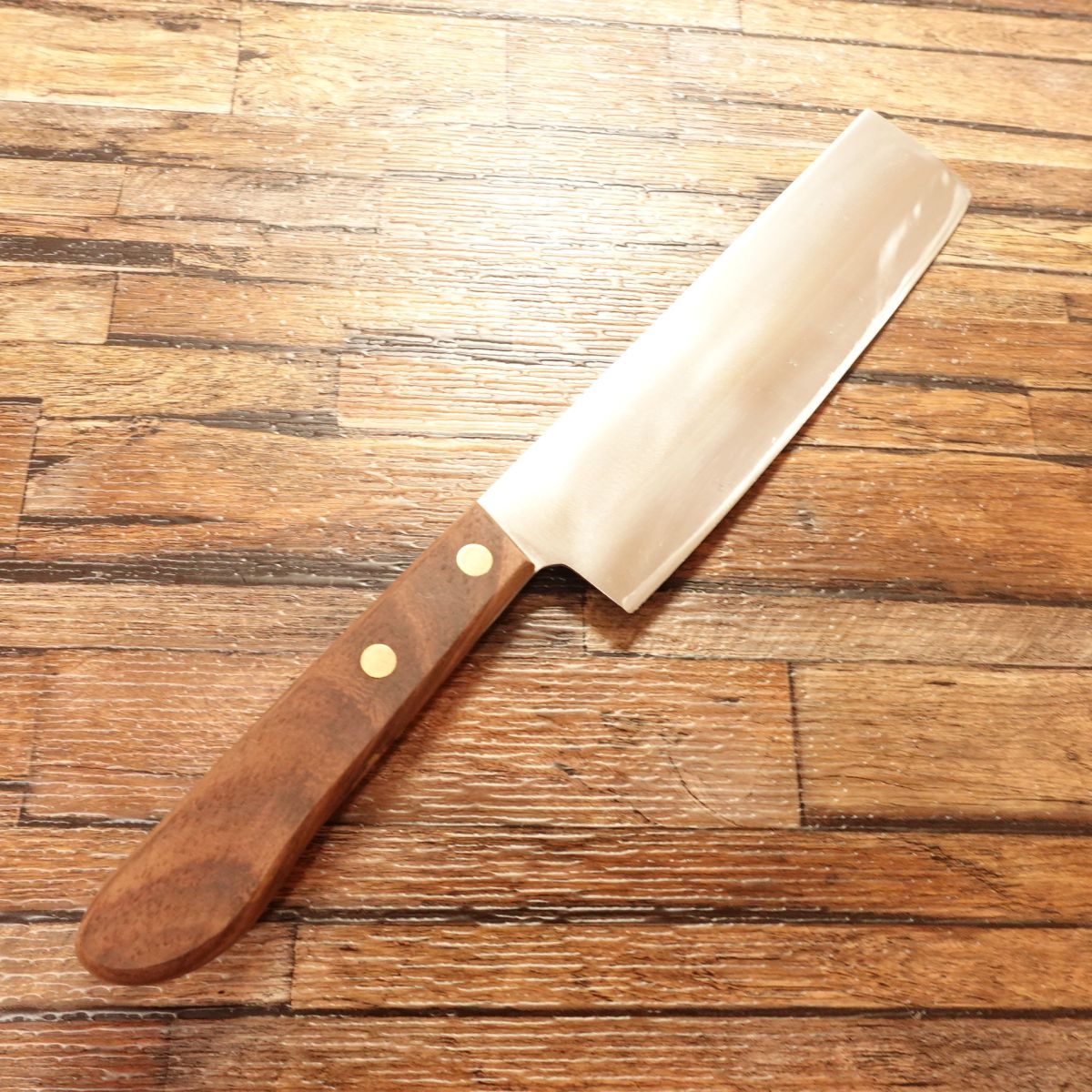 Ryuou Nakiri Knife, Sharpened, Warikomi, Steel Core, 160mm