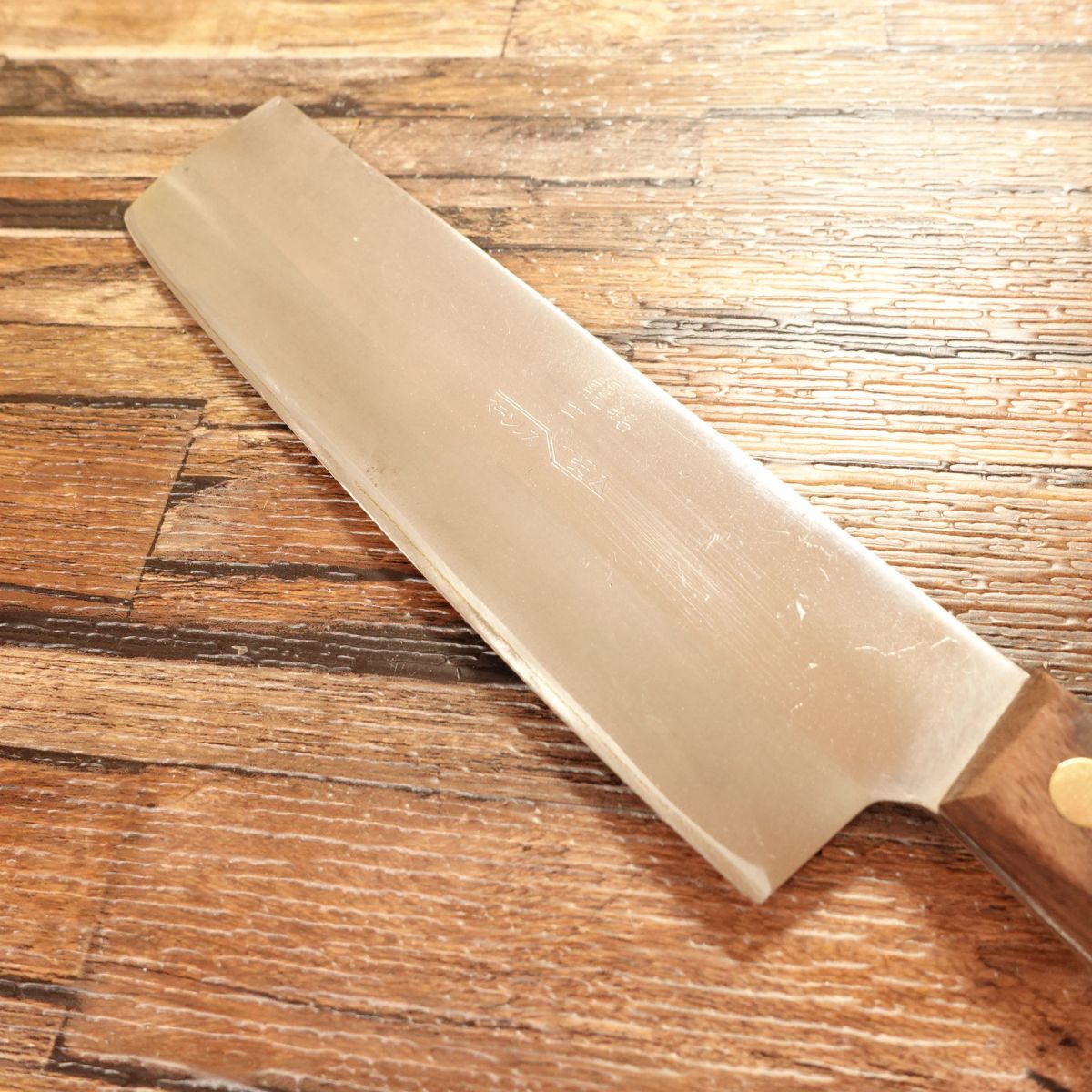 Ryuou Nakiri Knife, Sharpened, Warikomi, Steel Core, 160mm