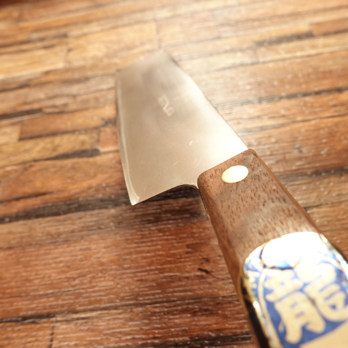 Ryuou Nakiri Knife, Sharpened, Warikomi, Steel Core, 160mm