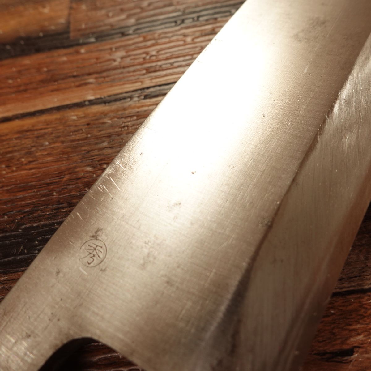 Masamoto Mi-Oroshi Knife, Sharpened, Water Buffalo Handle, Slim Deba, “Shu”, 180mm