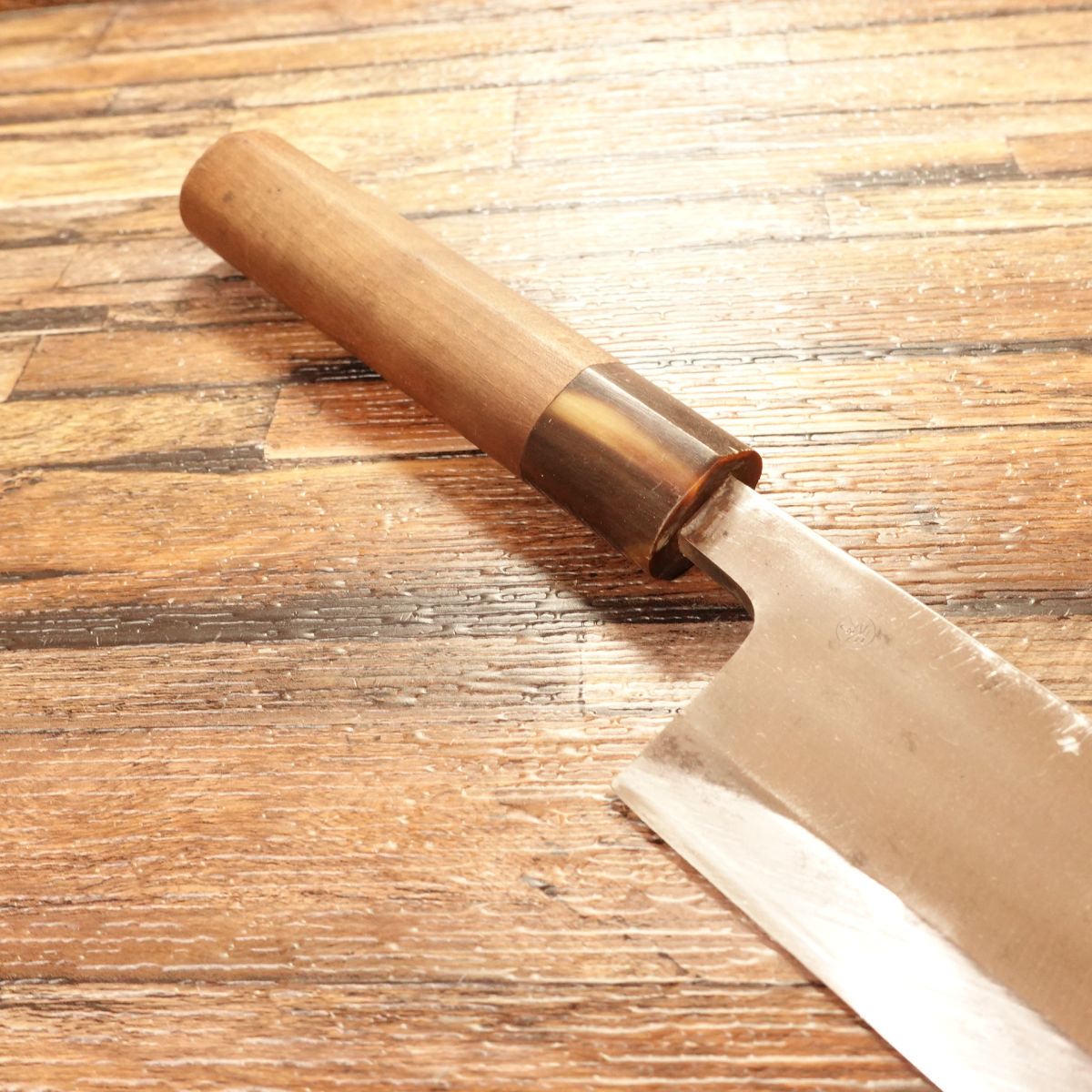 Masamoto Mi-Oroshi Knife, Sharpened, Water Buffalo Handle, Slim Deba, “Shu”, 180mm