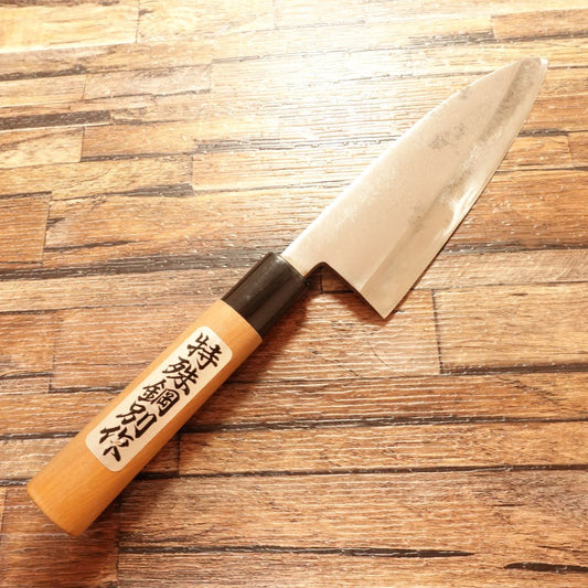 Tadamune Deba Knife, Sharpened, Hagane, Single Bevel, Special Steel, Tadamune Work, 155mm