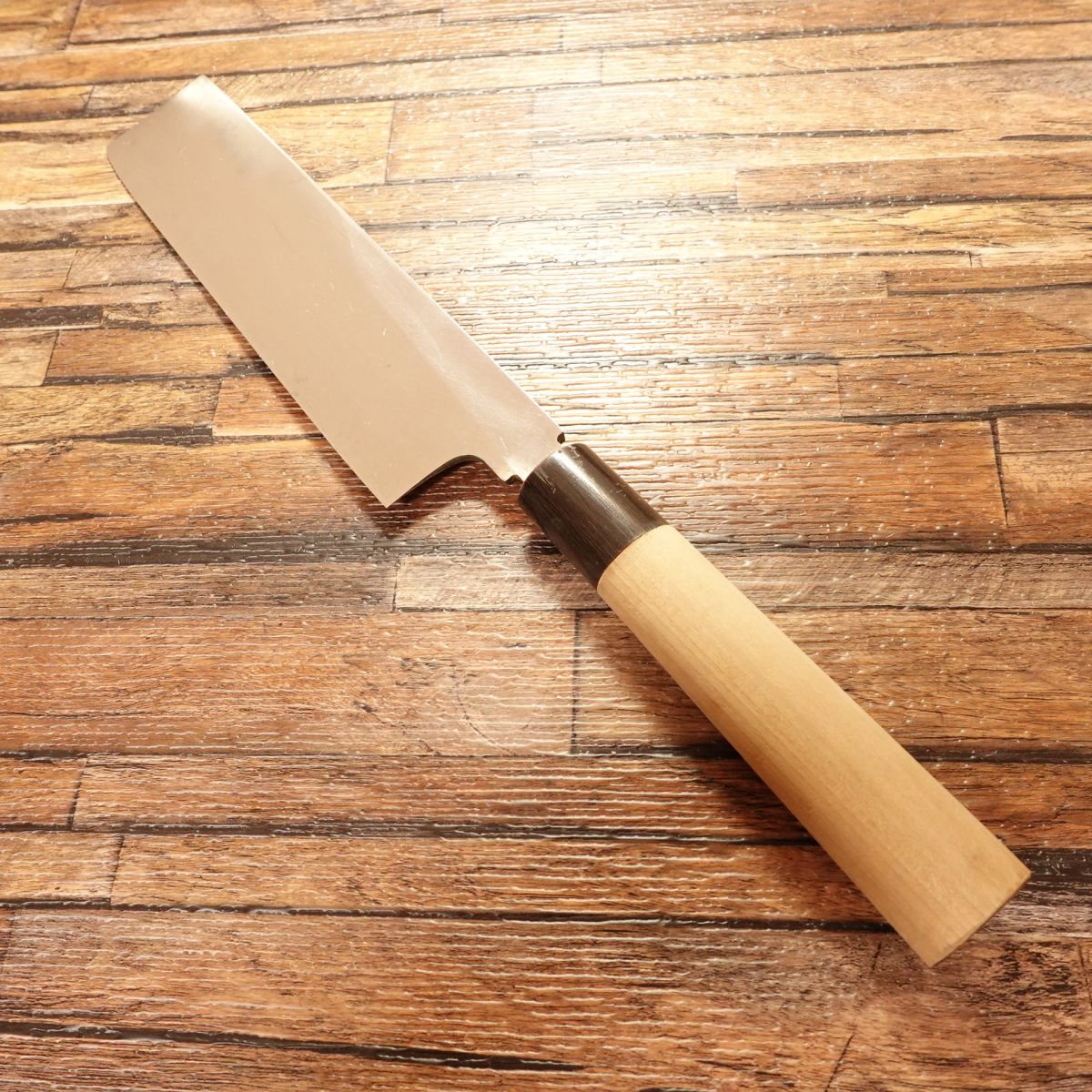 Kiya Usuba Knife, Sharpened, Water Buffalo Handle, Single Bevel, Vegetable Knife, Lightly Used, 200mm