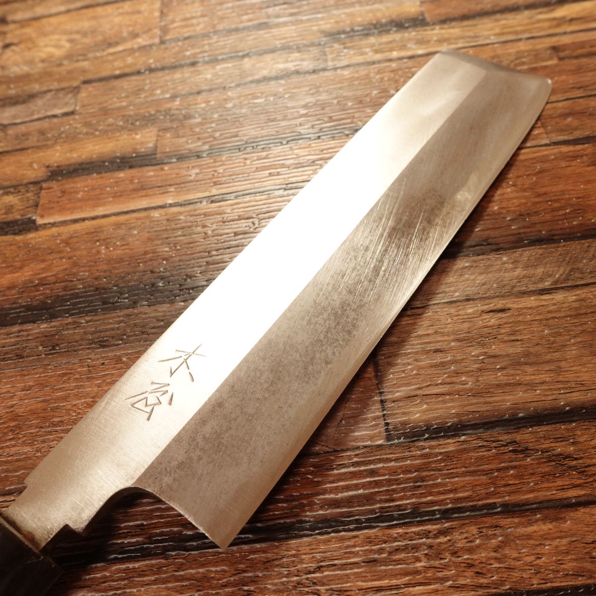 Kiya Usuba Knife, Sharpened, Water Buffalo Handle, Single Bevel, Vegetable Knife, Lightly Used, 200mm