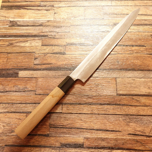 Hon Kaneya Yanagiba Knife, Sharpened, Sashimi Knife, Lightly Used, Tokkyu Grade, 240mm