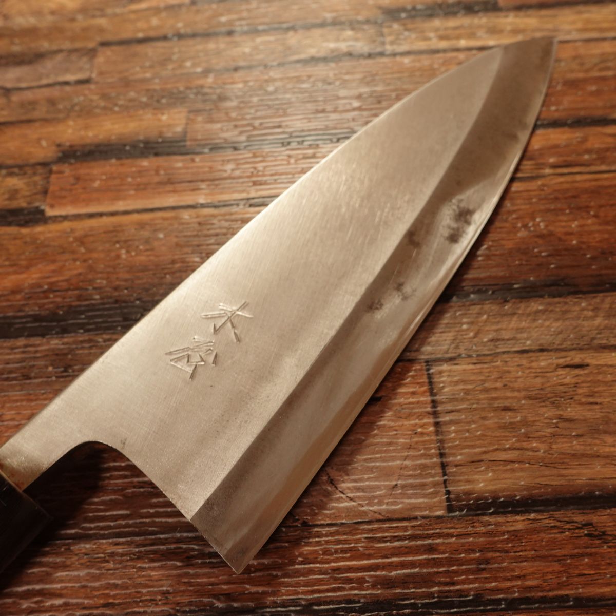 Kiya Deba Knife, Sharpened, Water Buffalo Handle, Hagane, Single Bevel, 190mm