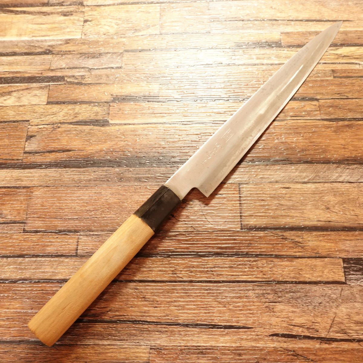 Kumofuji Yanagiba Knife, Sharpened, Sashimi Knife, Special, Double Bevel, 220mm