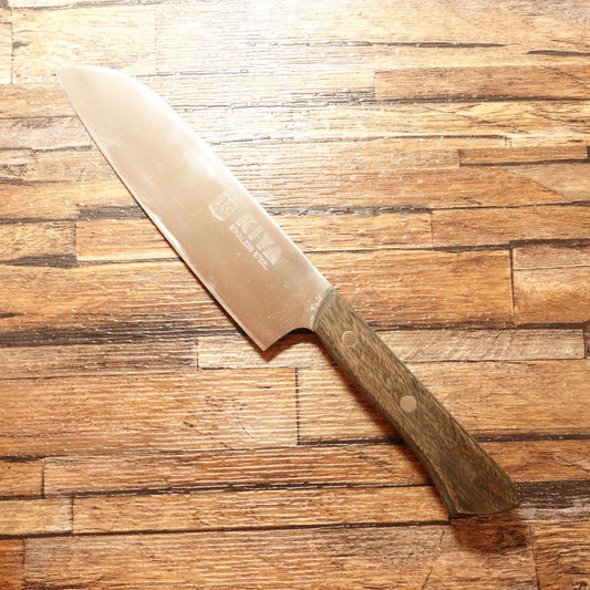 KIYA Santoku Knife, Sharpened, RUGBY Series, All-Purpose Knife, Stainless Steel, 175mm
