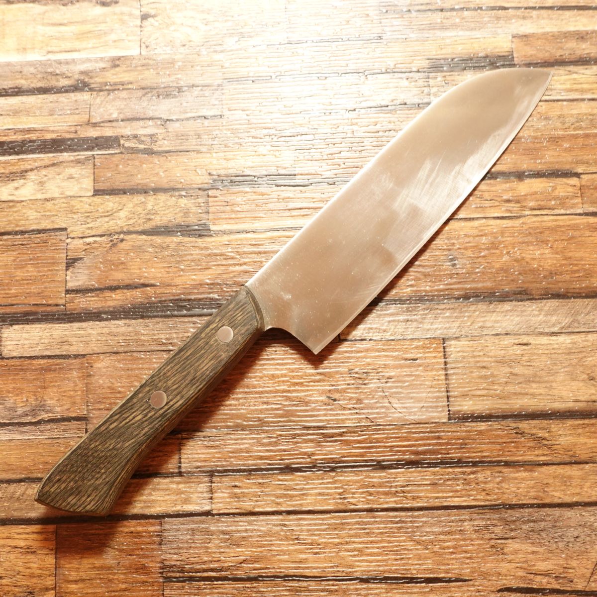 KIYA Santoku Knife, Sharpened, RUGBY Series, All-Purpose Knife, Stainless Steel, 175mm