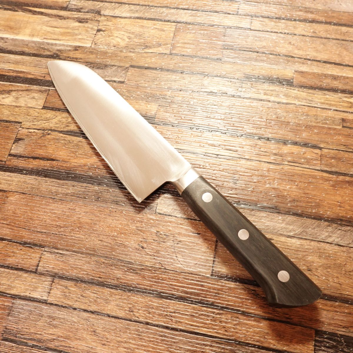 Sekimasa Santoku Knife, Sharpened, All-Purpose Knife, AH-65 Hon-Warigomi, Sekimasa-Made, 160mm