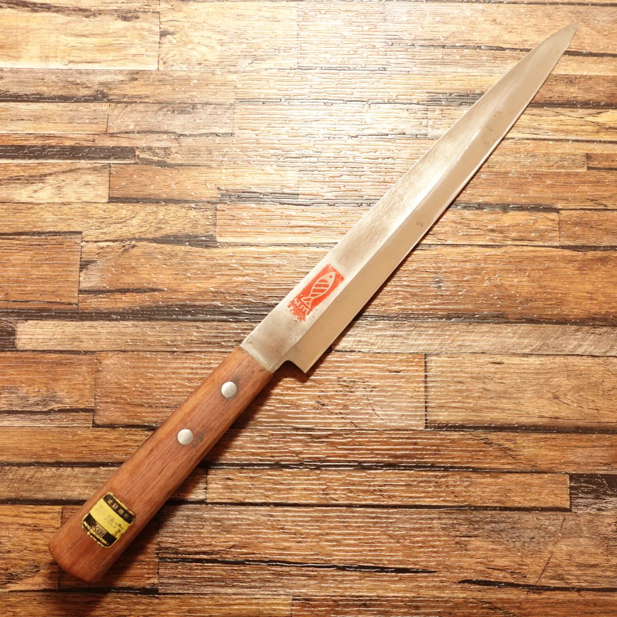Seki Magoroku Yanagiba Knife, Sharpened, SEIYU KAI, Sashimi Knife, Stainless Steel, Handle Seal, 240mm