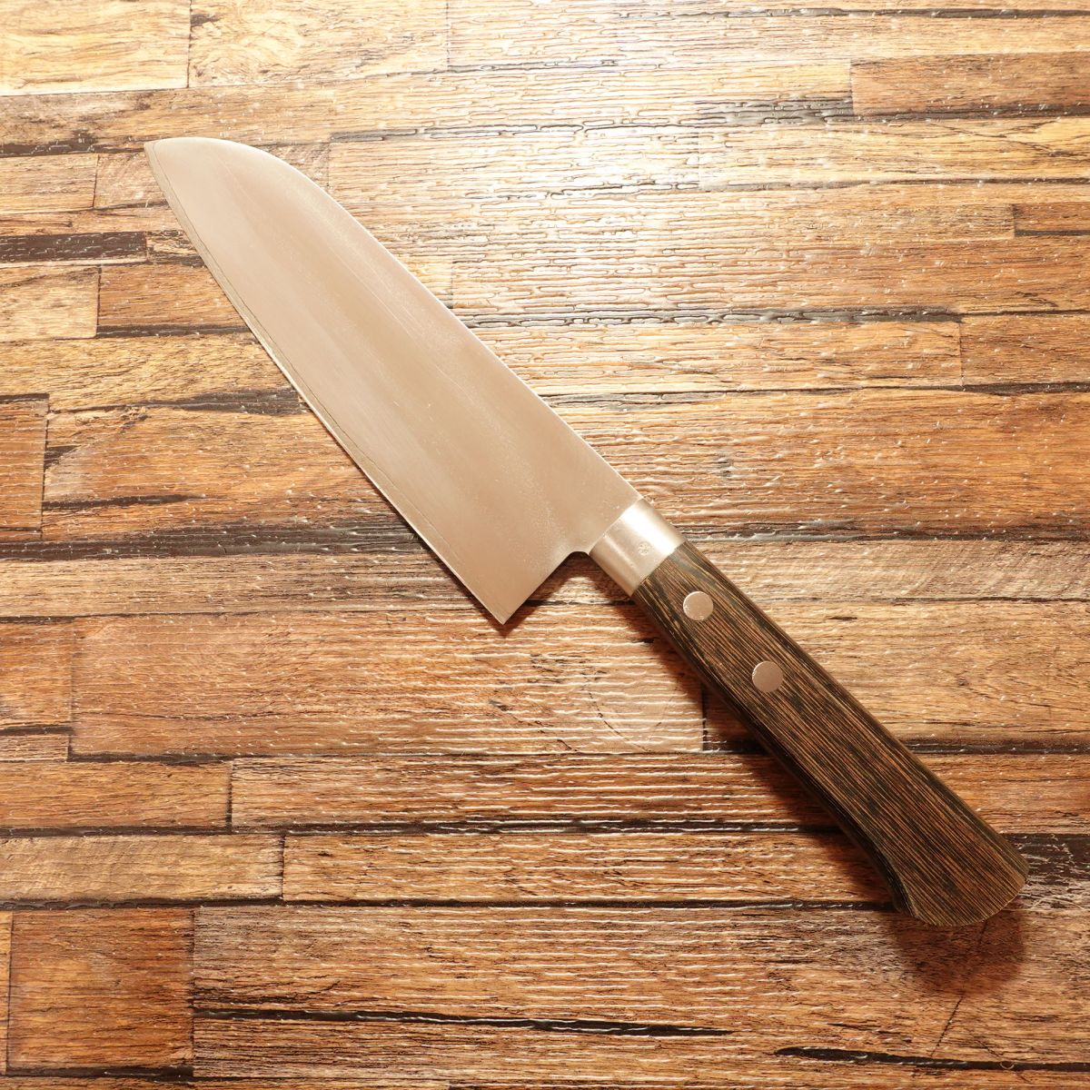 Yasutsuna Santoku Knife, Sharpened, Three-Layer Warikomi, Light Use, 165mm