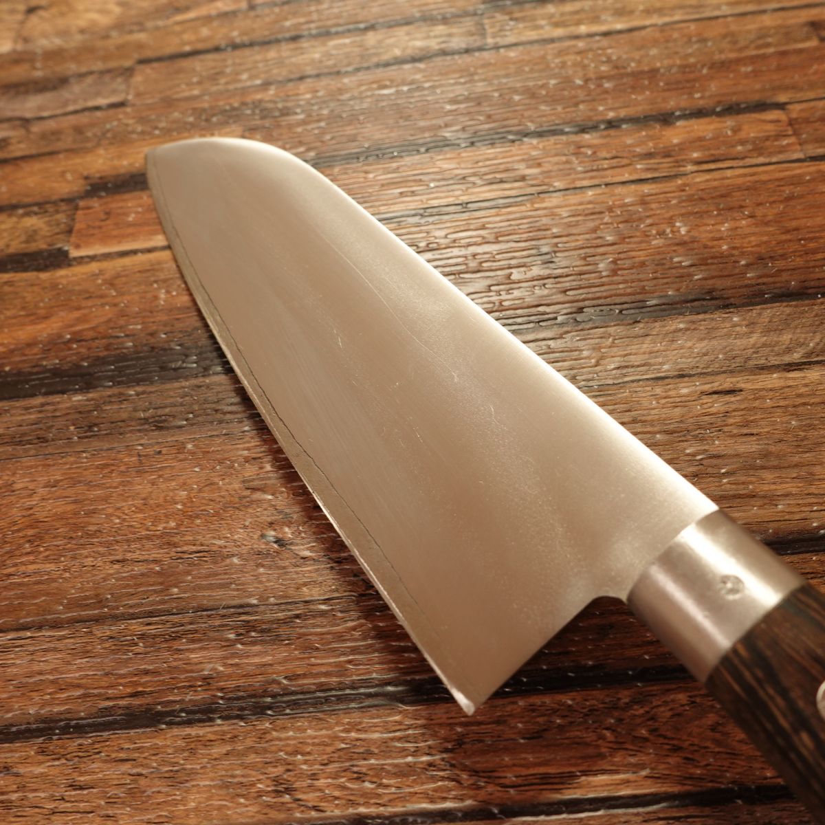Yasutsuna Santoku Knife, Sharpened, Three-Layer Warikomi, Light Use, 165mm