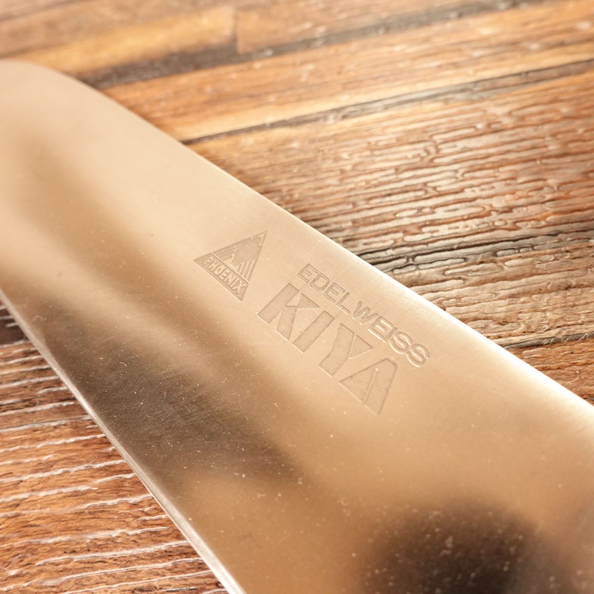 KIYA Santoku Knife, Sharpened, Edelweiss Phoenix Series, 165mm