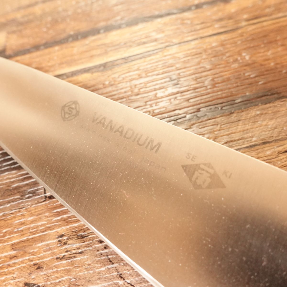 Ikkaku Gyuto Knife, Sharpened, Vanadium Stainless, SEKI, 180mm