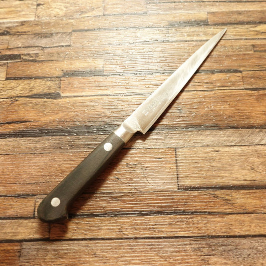 MISONO Petty Knife, Sharpened, Fruit Knife, Stainless Steel, Molybdenum Steel, Nearly Straight Edge, 140mm