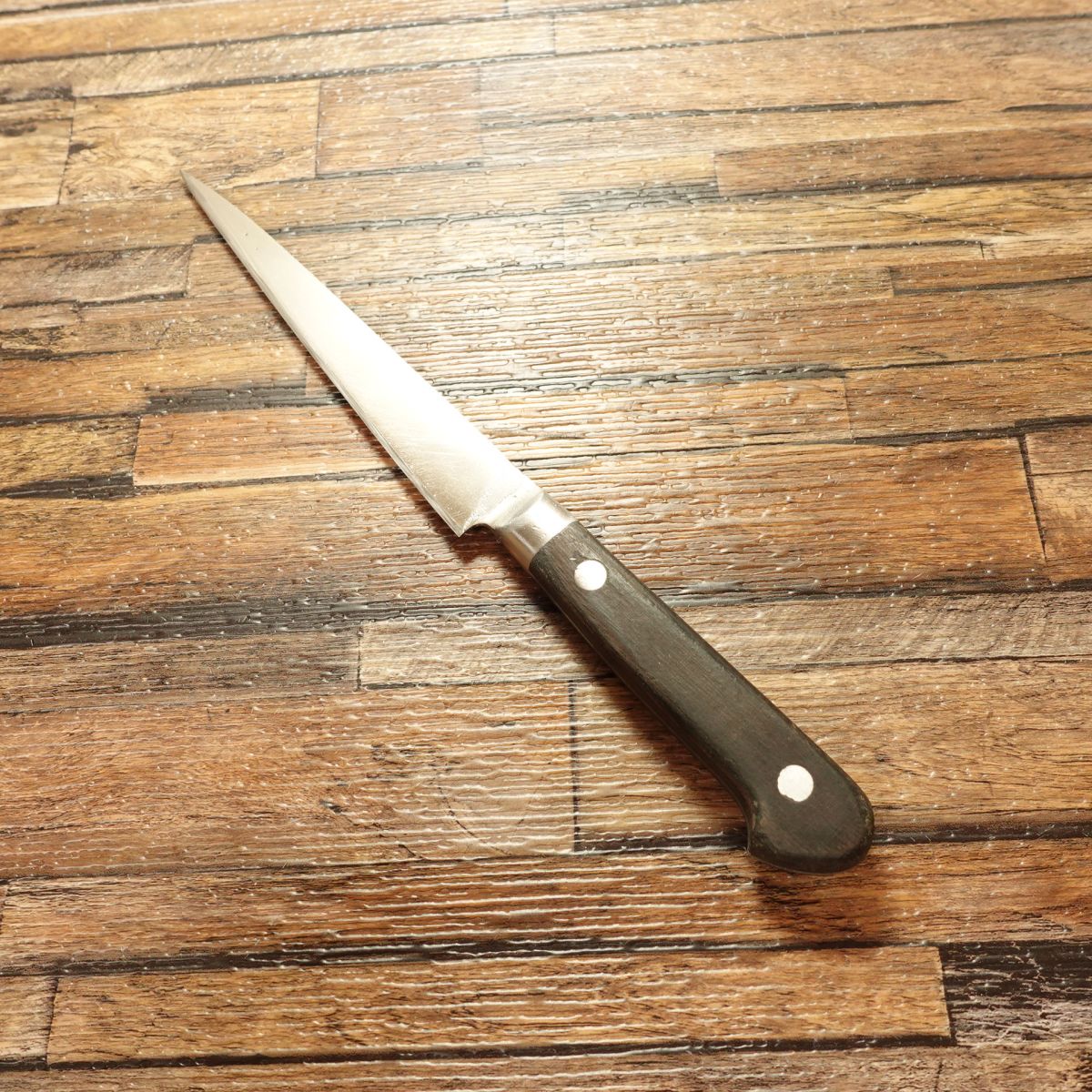 MISONO Petty Knife, Sharpened, Fruit Knife, Stainless Steel, Molybdenum Steel, Nearly Straight Edge, 140mm