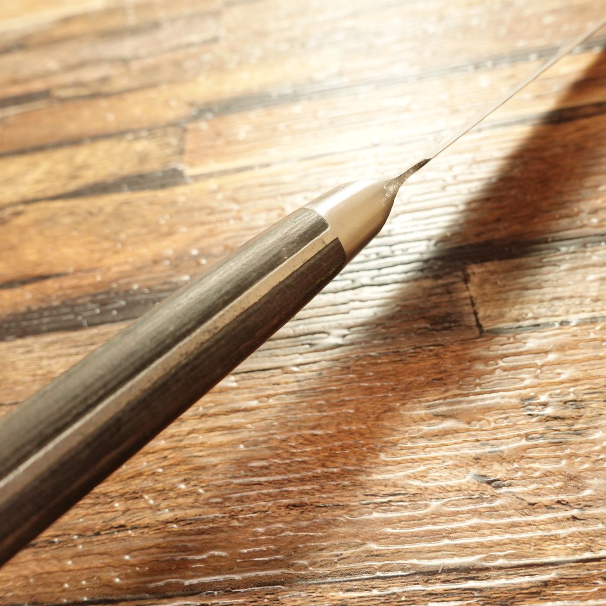 MISONO Petty Knife, Sharpened, Fruit Knife, Stainless Steel, Molybdenum Steel, Nearly Straight Edge, 140mm