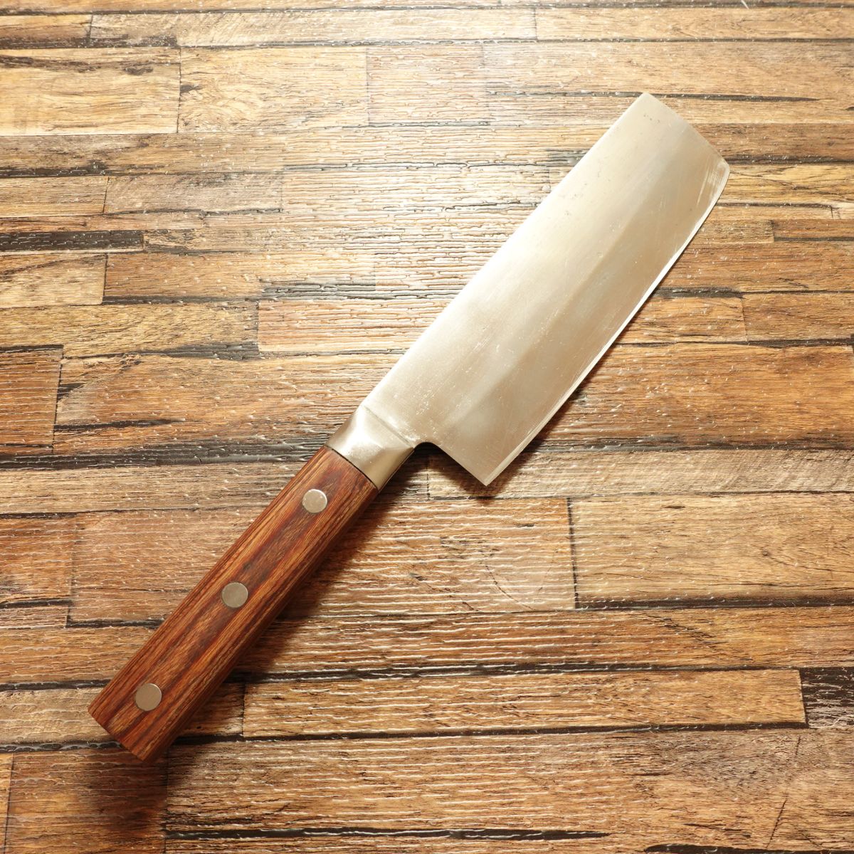 Ken Masamune Nakiri Knife, Sharpened, Molybdenum Steel, Vegetable Knife, 155mm