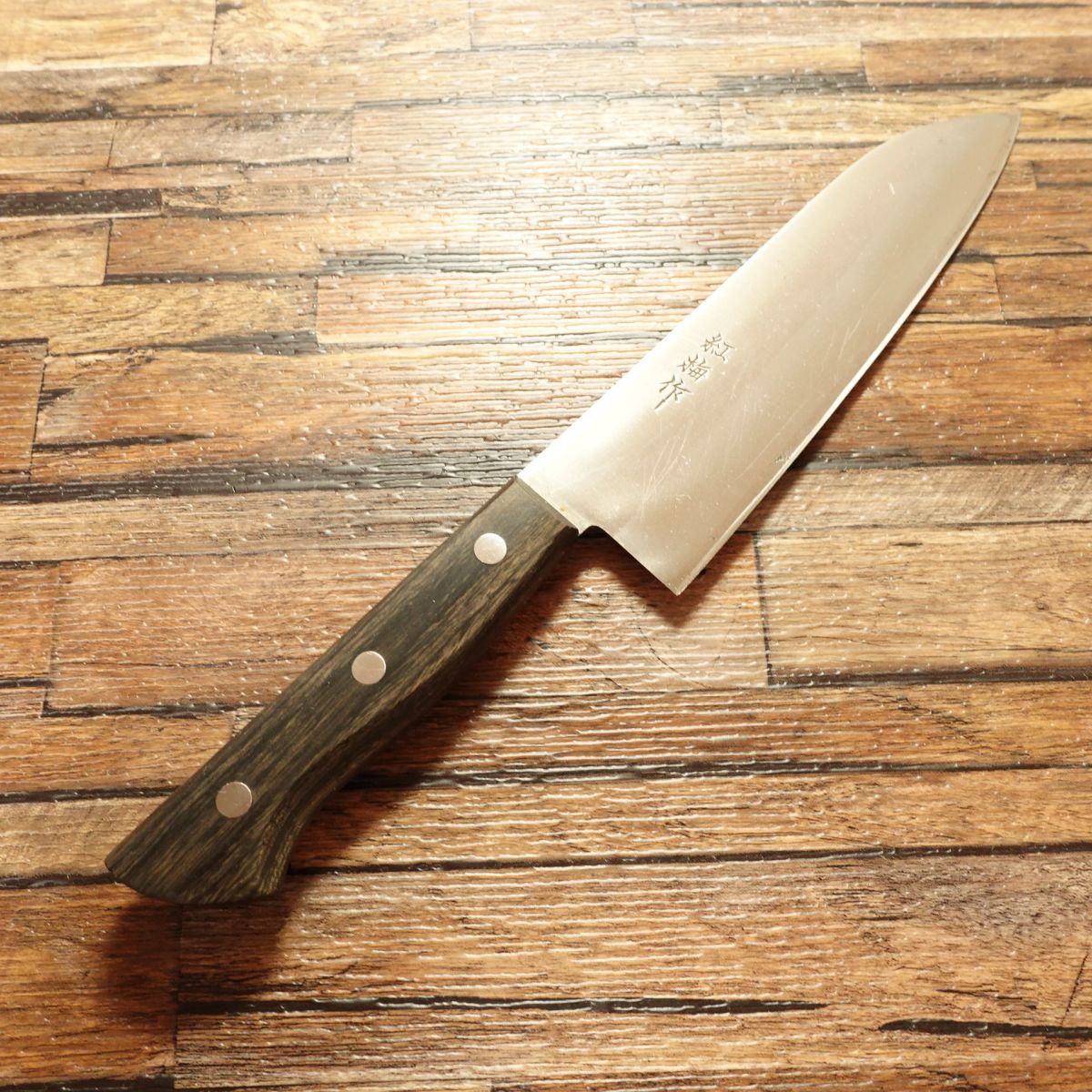 Kobai Santoku Knife, Sharpened, Warikomi Construction, All-Purpose Knife, 170mm
