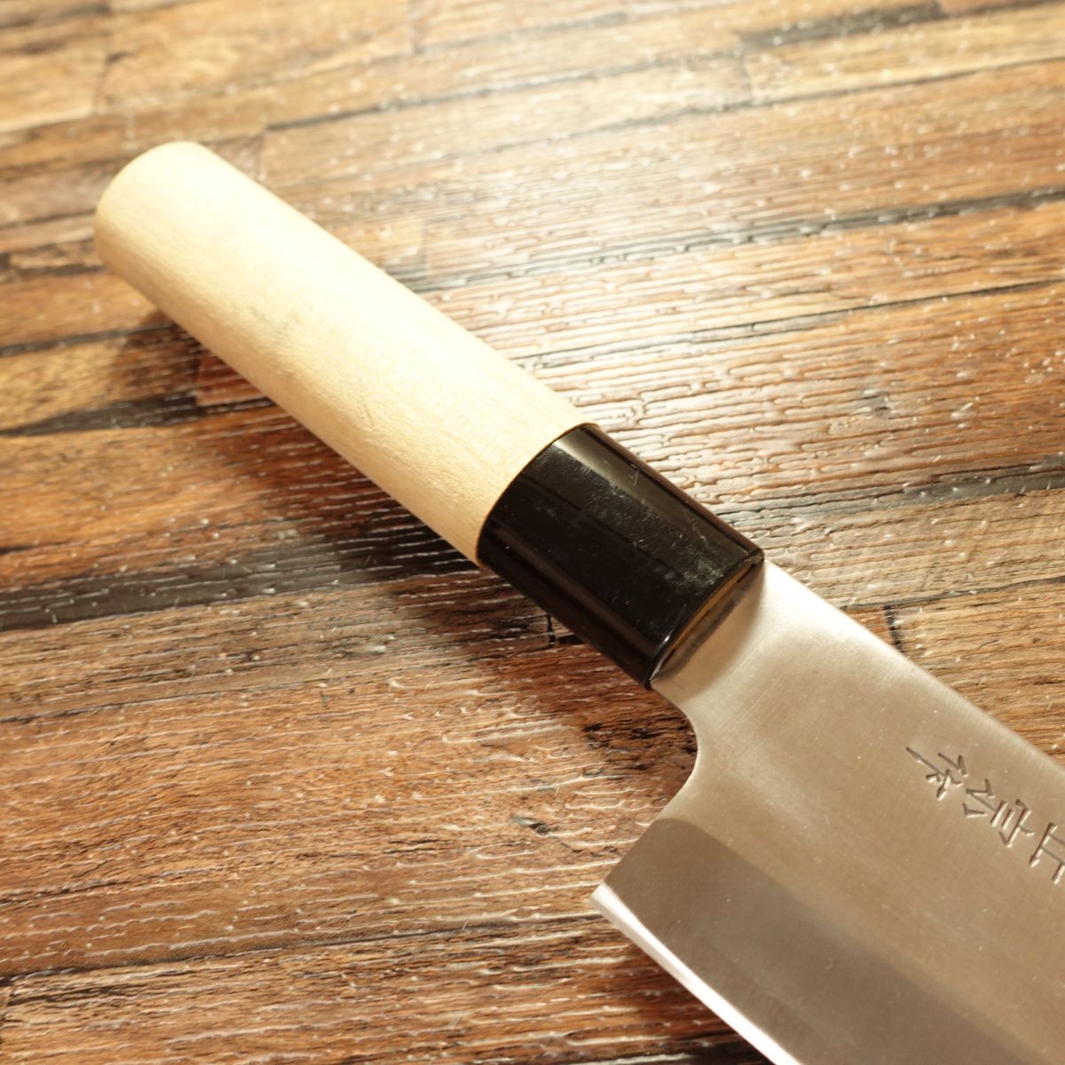 Noshu Masamune Deba Knife, Sharpened, Stainless Steel, Slim Double Bevel Deba, 155mm