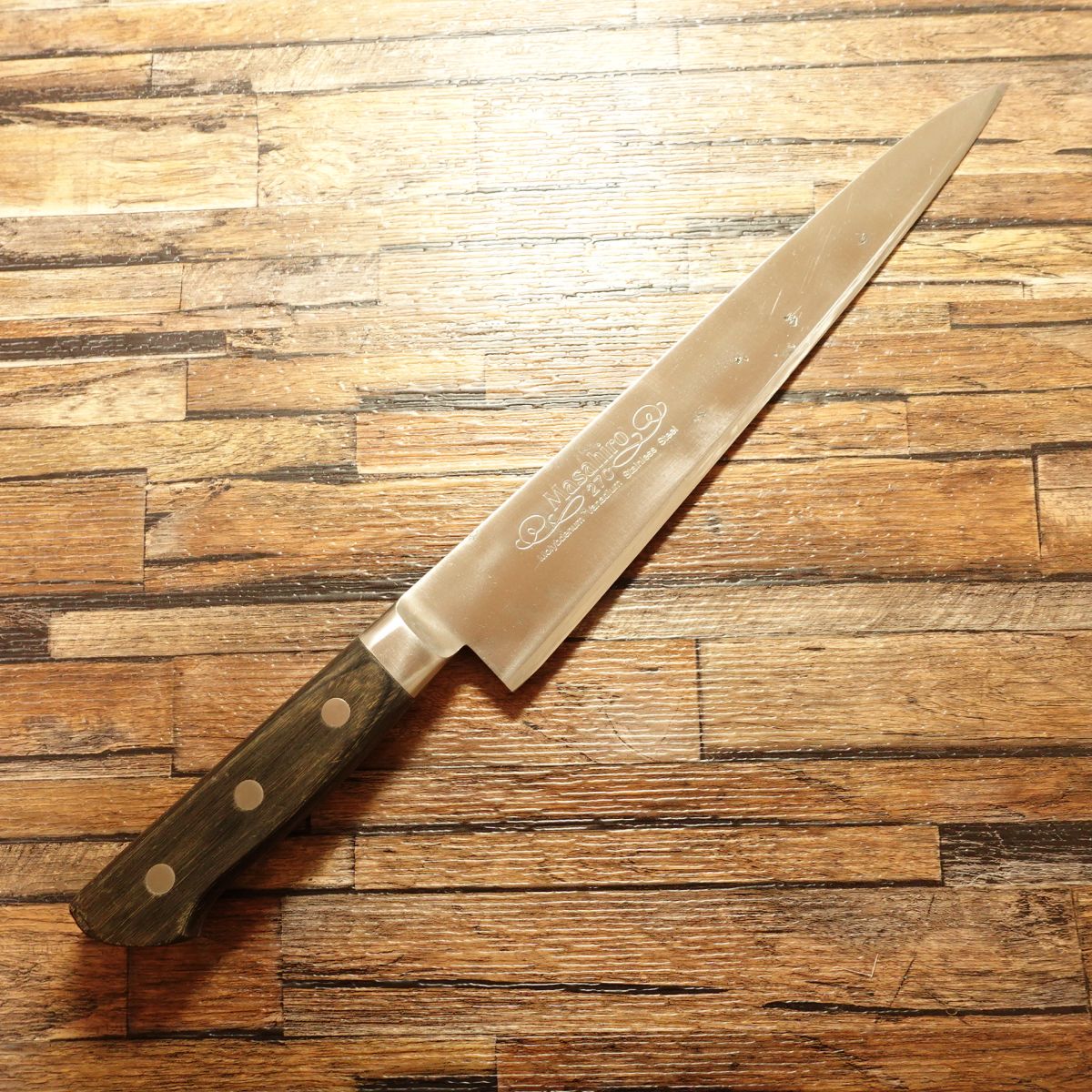 Masahiro Western Deba Knife, Sharpened, Single Bevel, Thick Blade, Gyuto-Style, 250mm