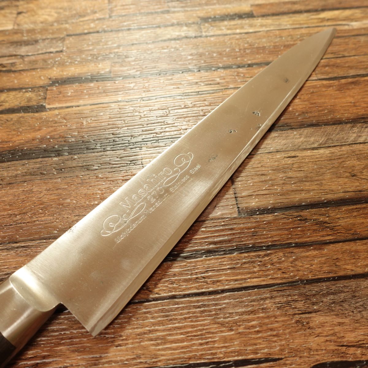 Masahiro Western Deba Knife, Sharpened, Single Bevel, Thick Blade, Gyuto-Style, 250mm