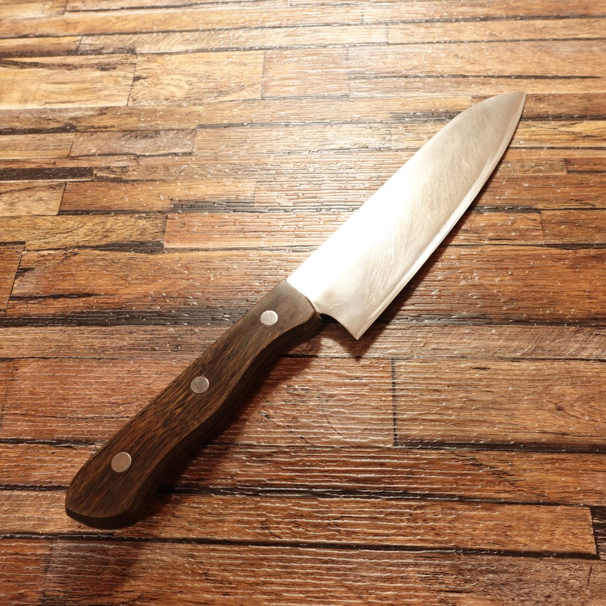 Morihira Santoku Knife, Sharpened, Swedish Steel Core, 160mm