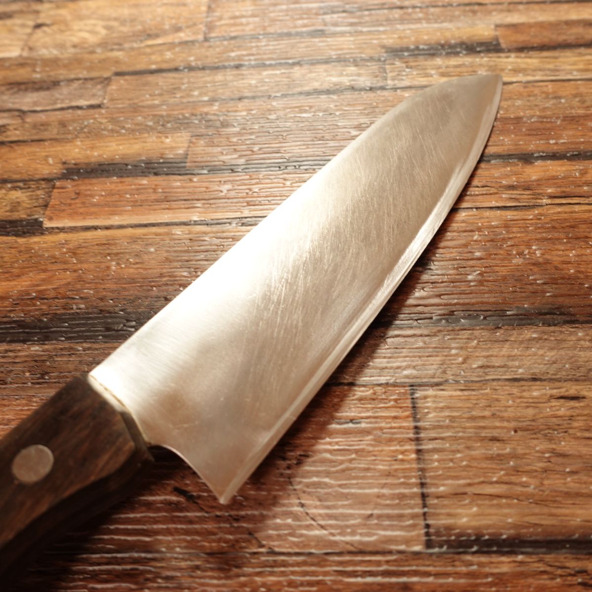 Morihira Santoku Knife, Sharpened, Swedish Steel Core, 160mm
