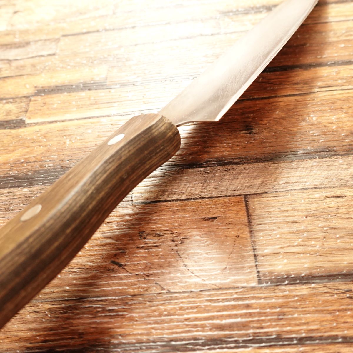 Morihira Santoku Knife, Sharpened, Swedish Steel Core, 160mm