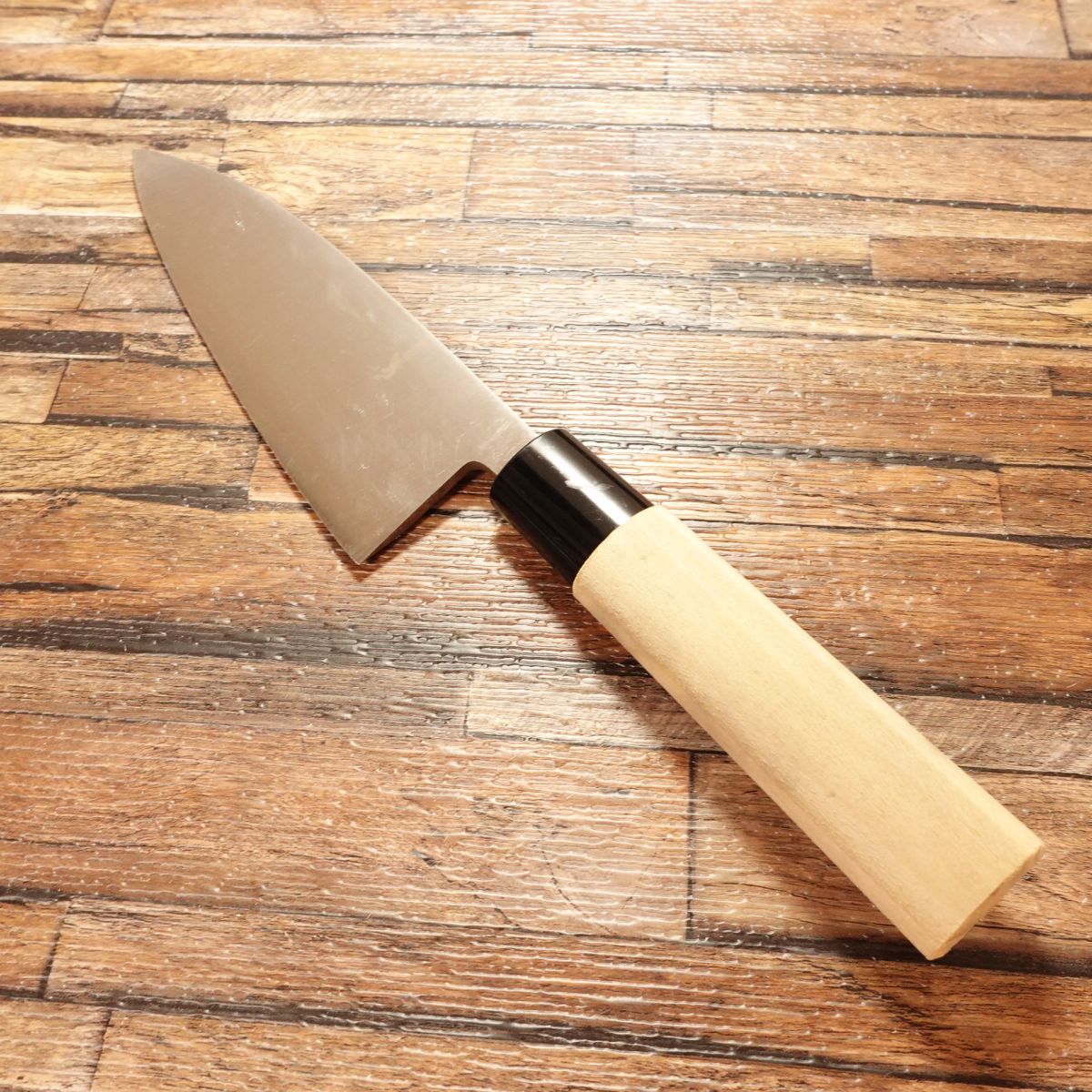 Sakai Takahide Ai-Deba Knife, Sharpened, Thin 4mm Deba Knife, Hagane Steel, Unused Stored Item, 155mm