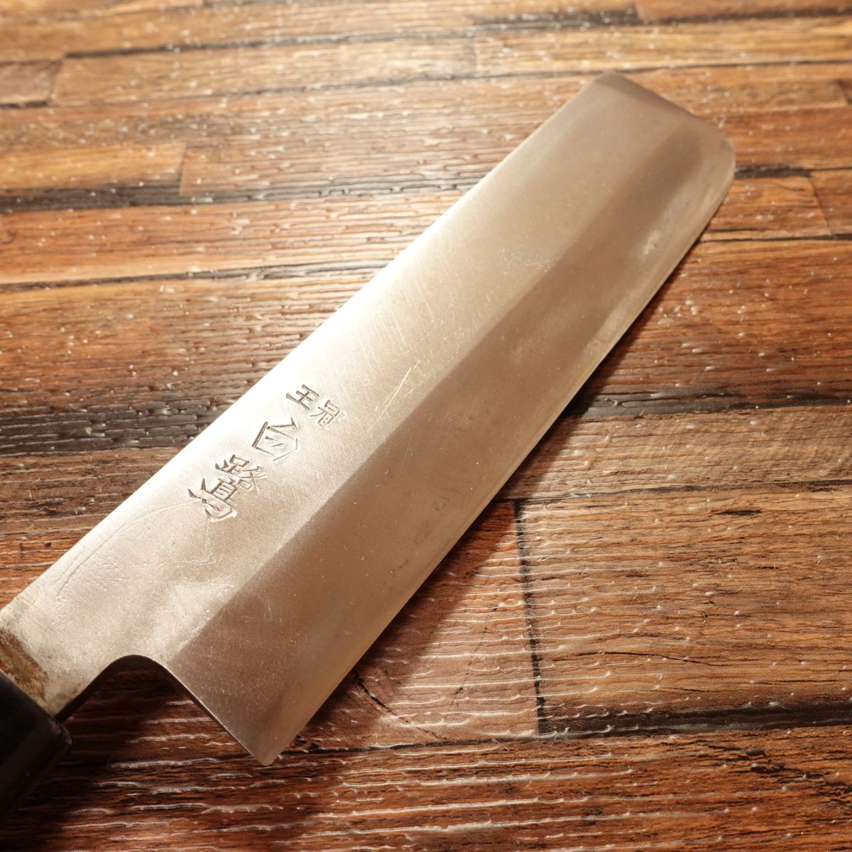 Shirasagi Usuba Knife, Sharpened, Single Bevel, Crown Mark, Forged Steel, Nakiri, 165mm