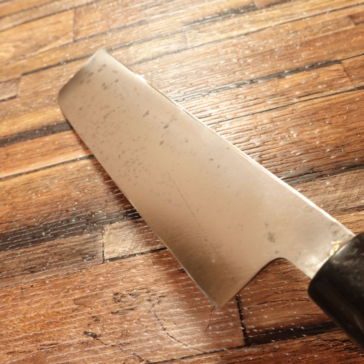 Shirasagi Usuba Knife, Sharpened, Single Bevel, Crown Mark, Forged Steel, Nakiri, 165mm