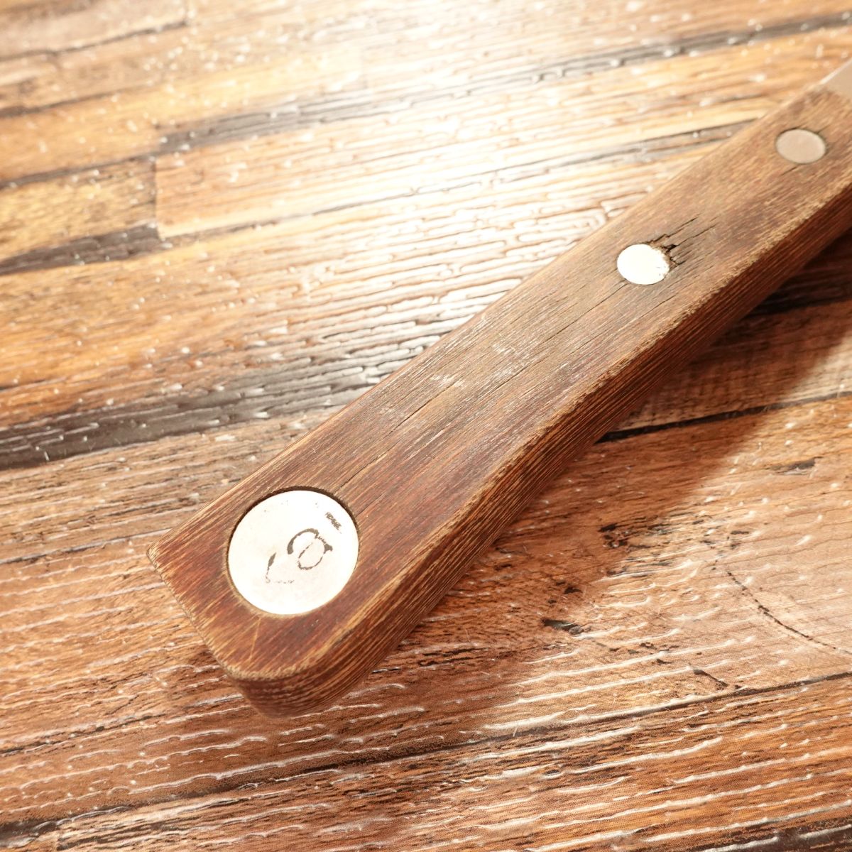 Seki Magoroku Nakiri Knife, Sharpened, Momoyama Series, Honwarikomi Steel, Kai, 160mm