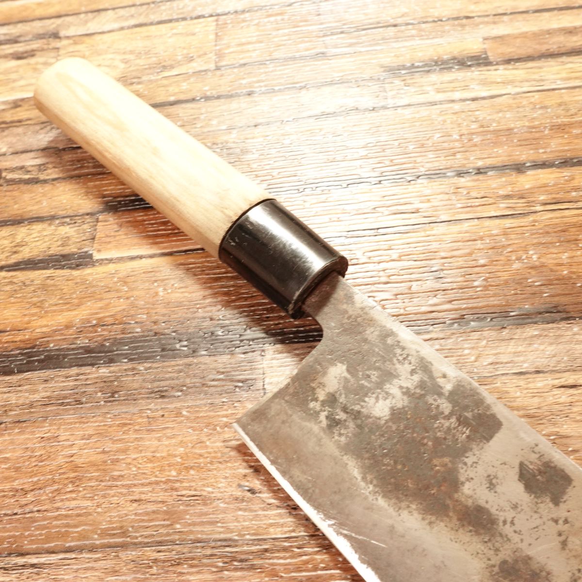 Tosa Yamamasa Nakiri Knife, Sharpened, Aogami Steel, Black-Forged, Special Forging, 170mm