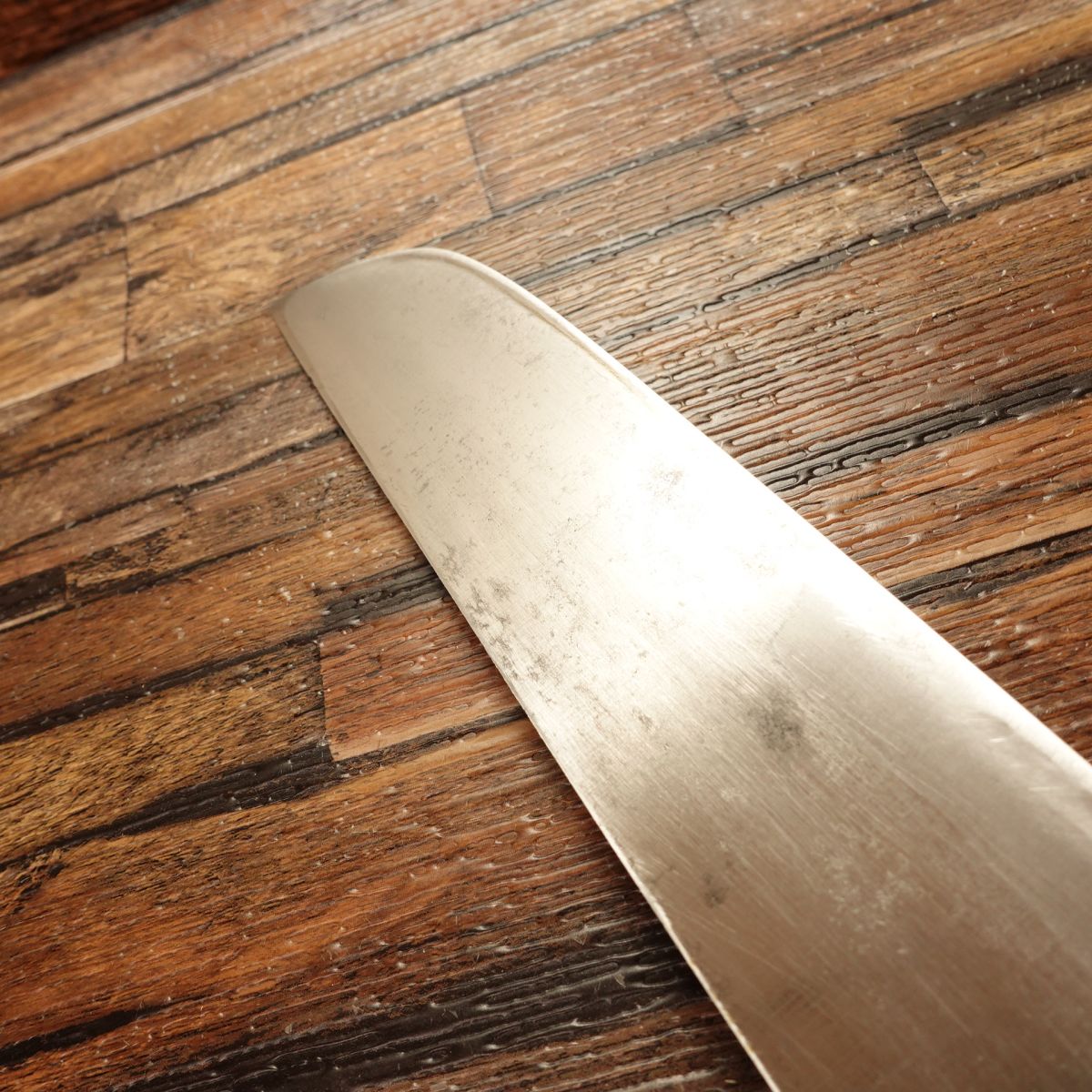 Izutsuki Kiya Kama-Usuba Knife, Sharpened, Buffalo Horn Handle, Single Bevel, Carefully Used, 225mm