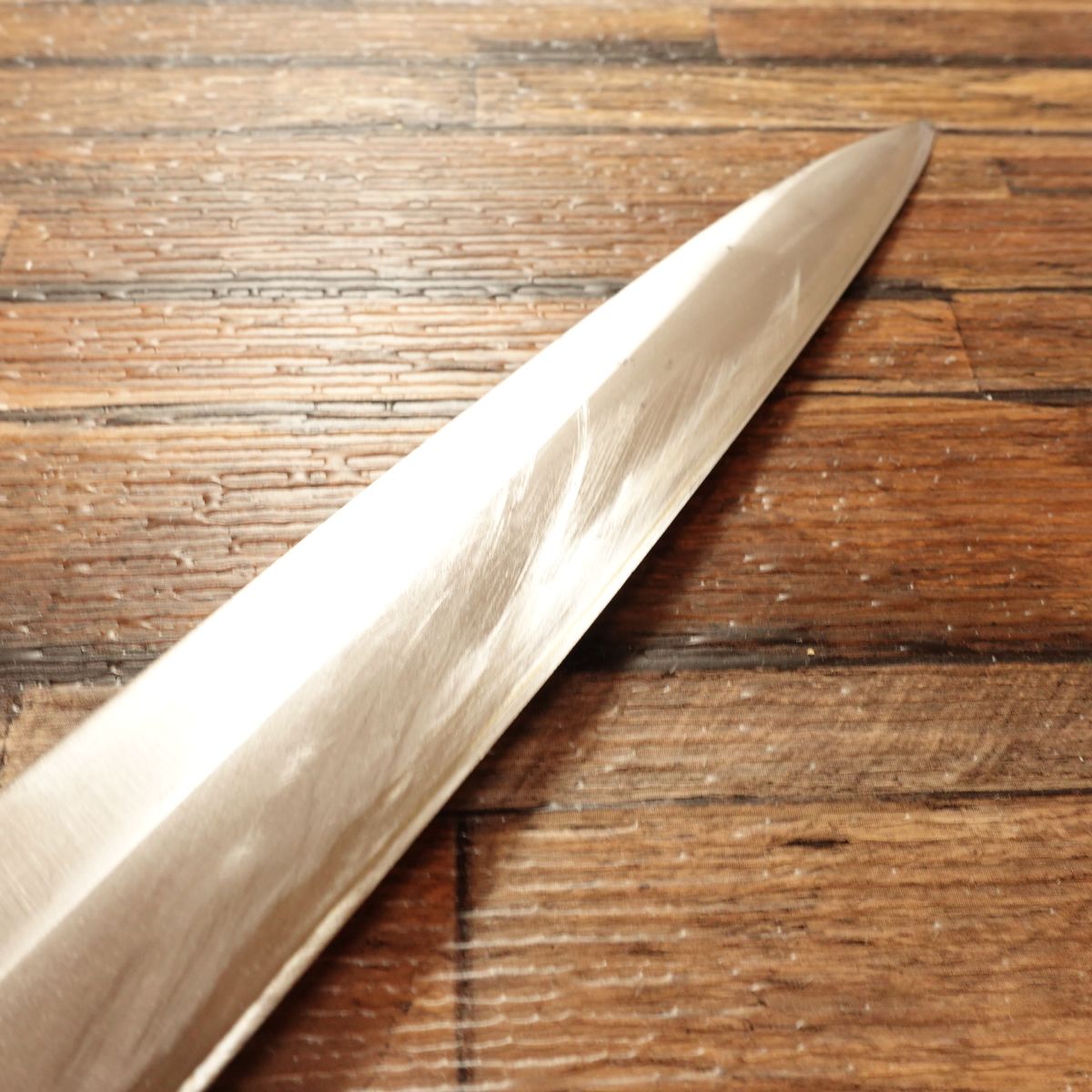 Houshou Yanagiba Knife, Sharpened, Buffalo Horn Handle, Sashimi Knife, Custom Made, Carefully Used, 335mm