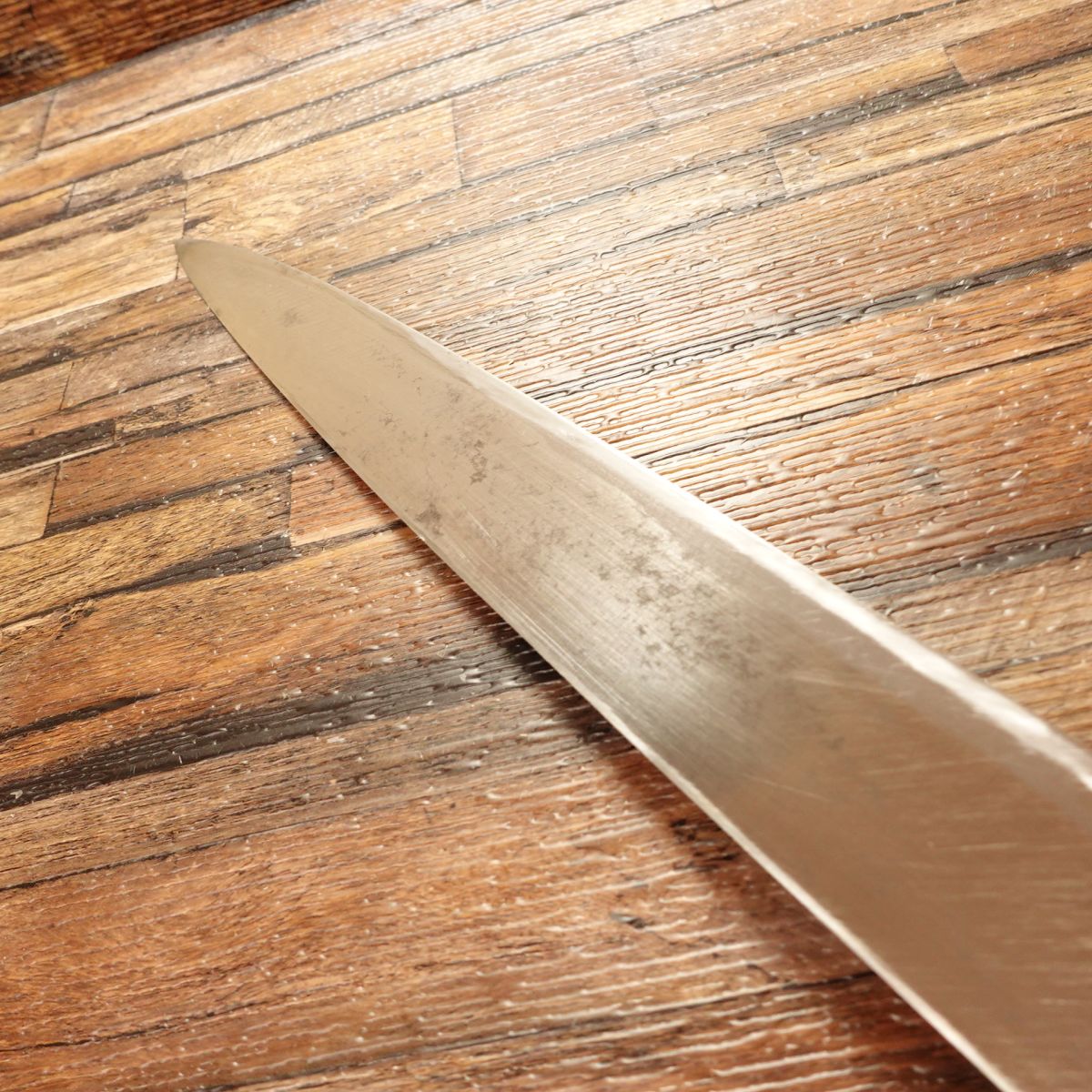 Houshou Yanagiba Knife, Sharpened, Buffalo Horn Handle, Sashimi Knife, Custom Made, Carefully Used, 335mm