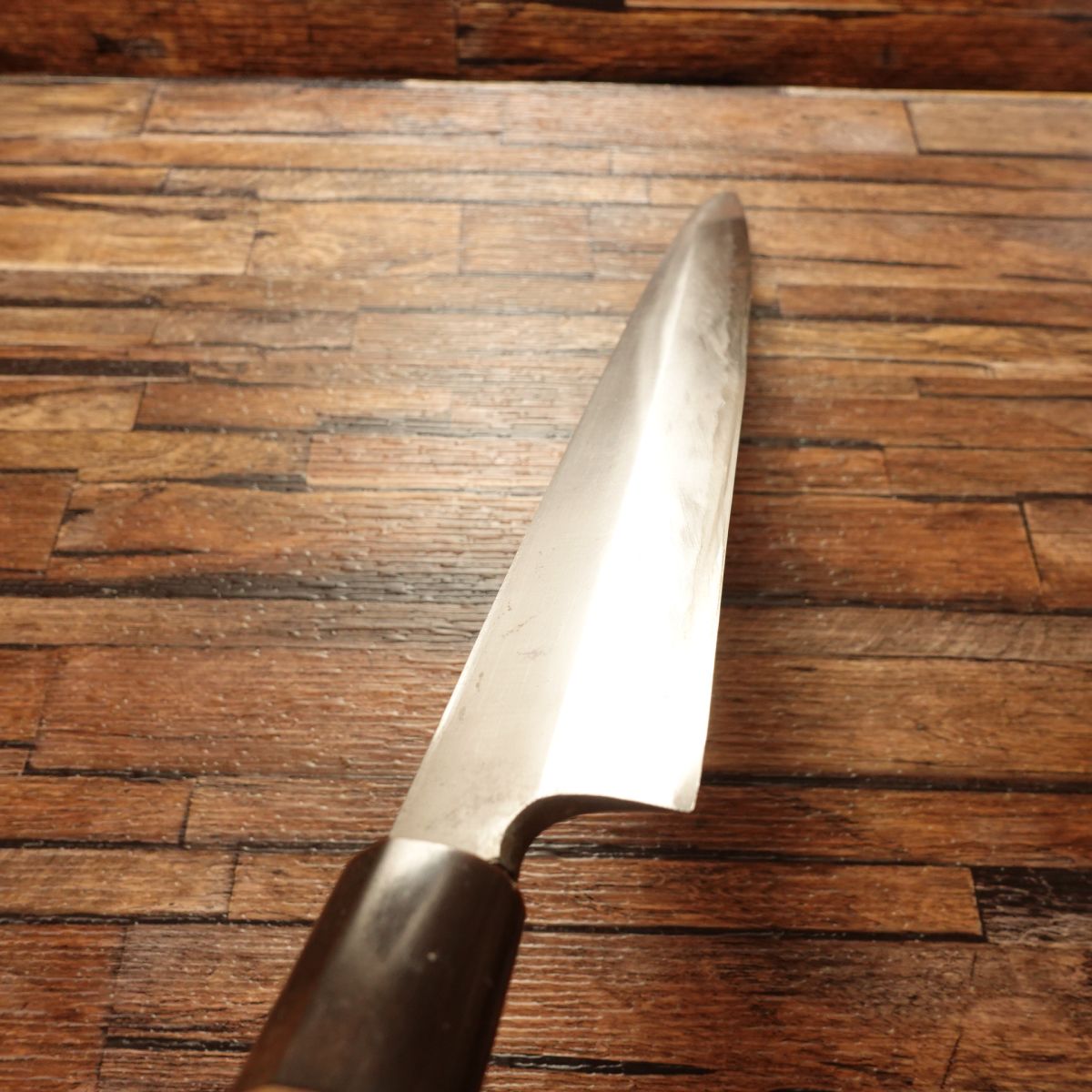 Houshou Yanagiba Knife, Sharpened, Buffalo Horn Handle, Sashimi Knife, Custom Made, Carefully Used, 335mm