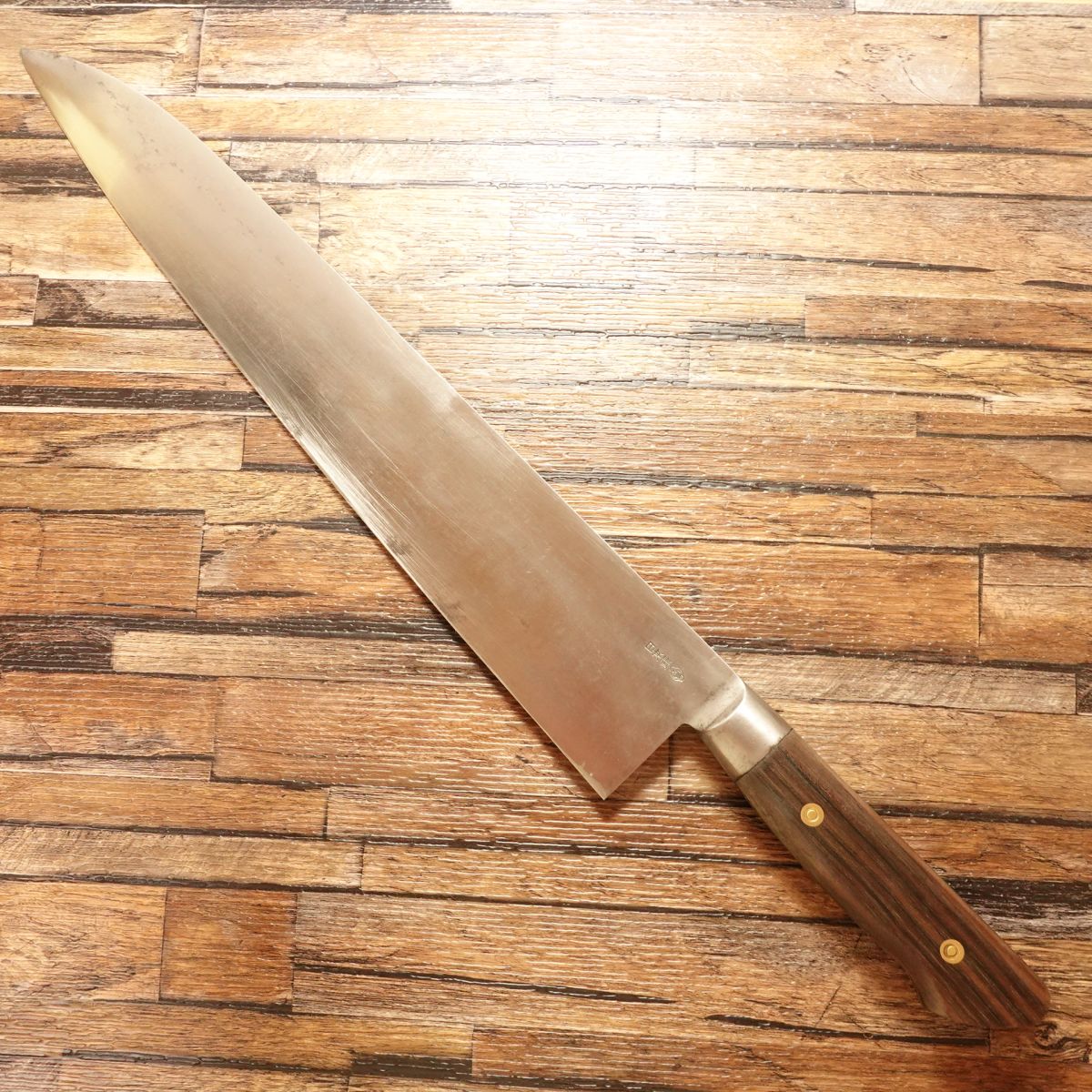 Masahiro Gyuto Knife, Sharpened, Chef’s Knife, Large Size, Nihonko Carbon Steel, 365mm