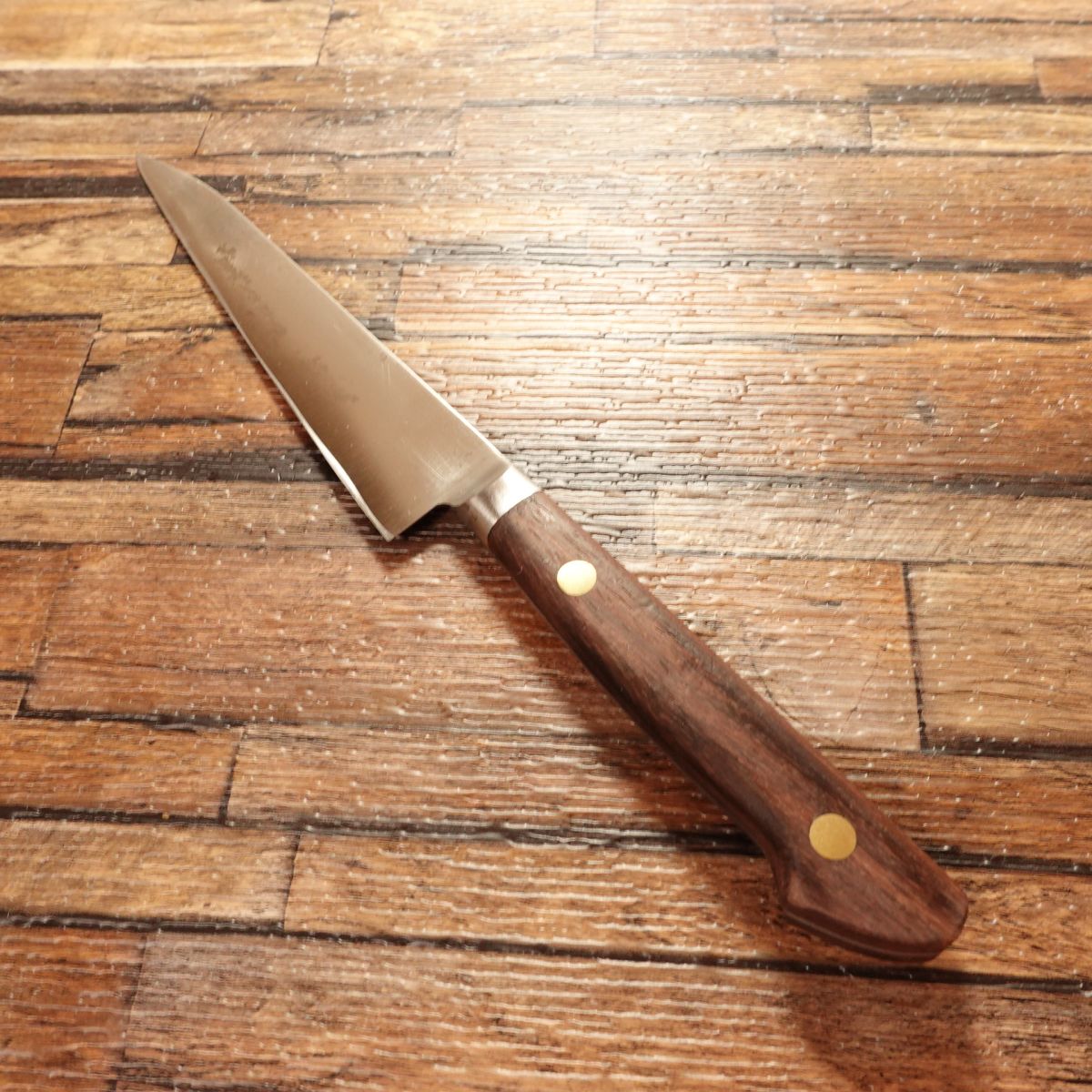 Minamoto Kiyotaka Petty Knife, Sharpened, Fruit Knife, Hagane Steel, Decorative Cutting, 140mm