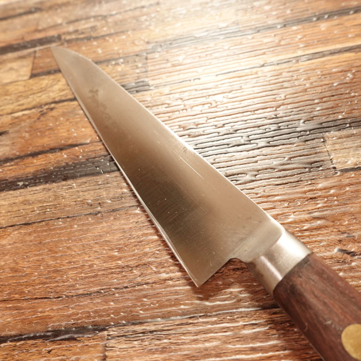 Minamoto Kiyotaka Petty Knife, Sharpened, Fruit Knife, Hagane Steel, Decorative Cutting, 140mm