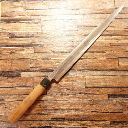 Aritsugu Yanagiba Knife, Sharpened, Water Buffalo Handle, Sashimi Knife, Special Edition, Extra Long, Well-Maintained, 350mm