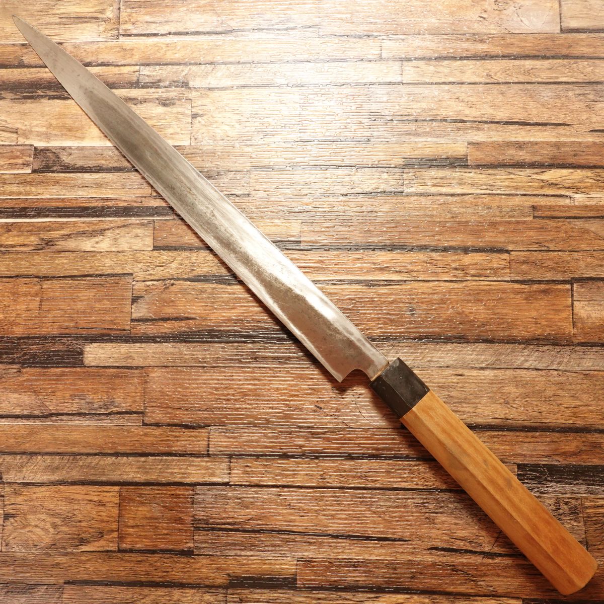 Aritsugu Yanagiba Knife, Sharpened, Water Buffalo Handle, Sashimi Knife, Special Edition, Extra Long, Well-Maintained, 350mm
