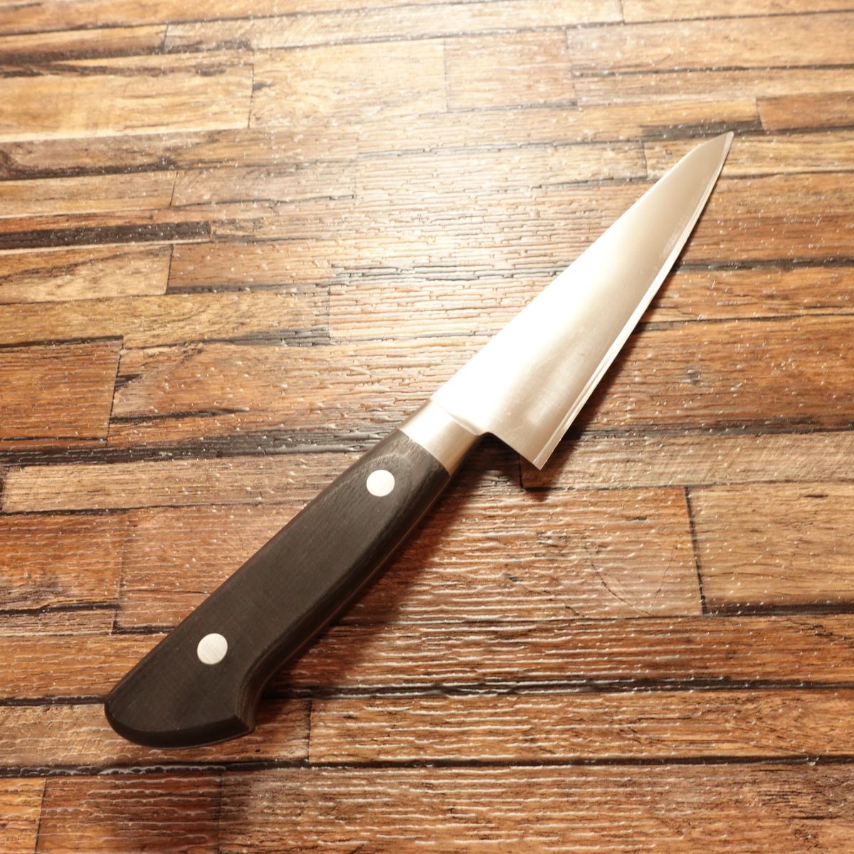 Sakai Ichimonji Mitsuhide Honesuki Knife, Sharpened, Special Steel, Semi-Stainless, Rust-Resistant, Garasuki, Nearly Unused, 145mm