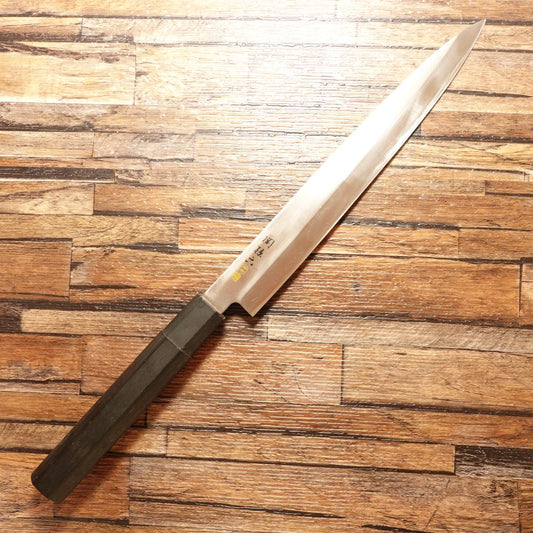 Sekimagoroku Yanagiba Knife, Sharpened, Kinju, Stainless Steel, Sashimi Knife, EDGE ST Resin Handle, Lightly Used, 245mm