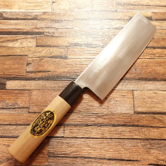 Azuma Roko Nakiri Knife, Sharpened, Nakiri, With Seal, Lightly Used, 160mm