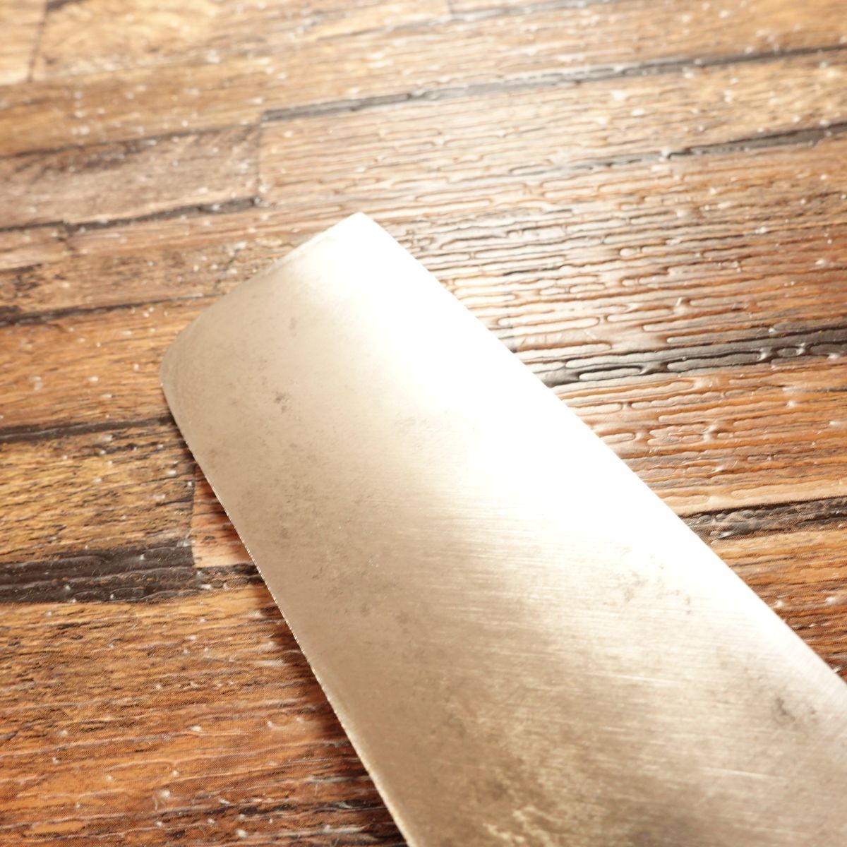 Suzuya Usuba Knife, Sharpened, Tokyo Suzuya, Water Buffalo Handle, Single-Bevel, Nakiri, 165mm