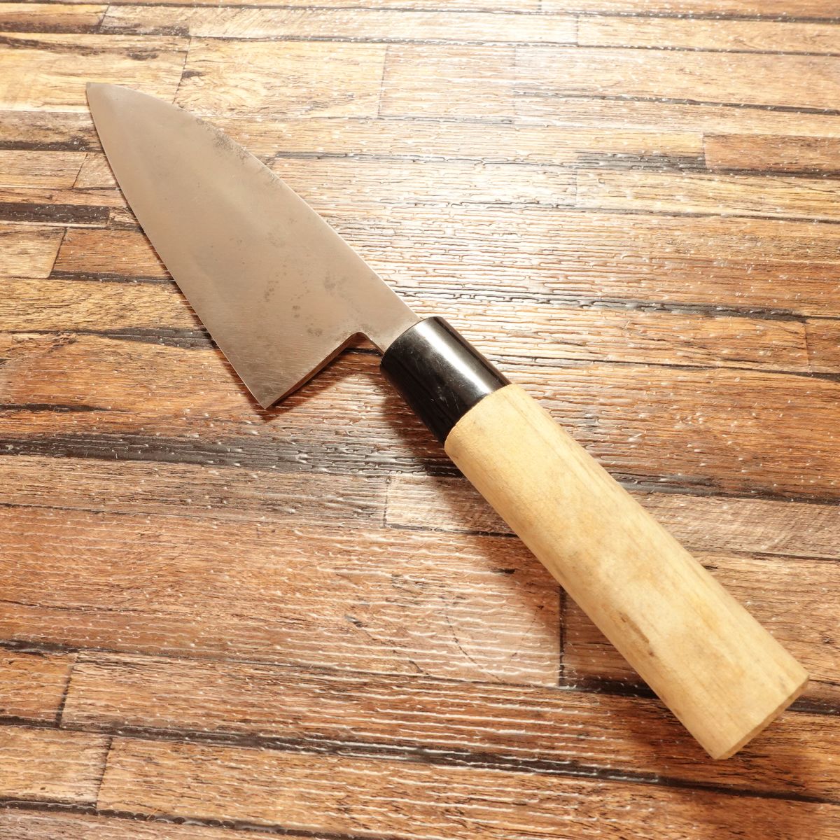 Sakai Takahide Ai-Deba Knife, Sharpened, With Seal, Stored Item, 155mm