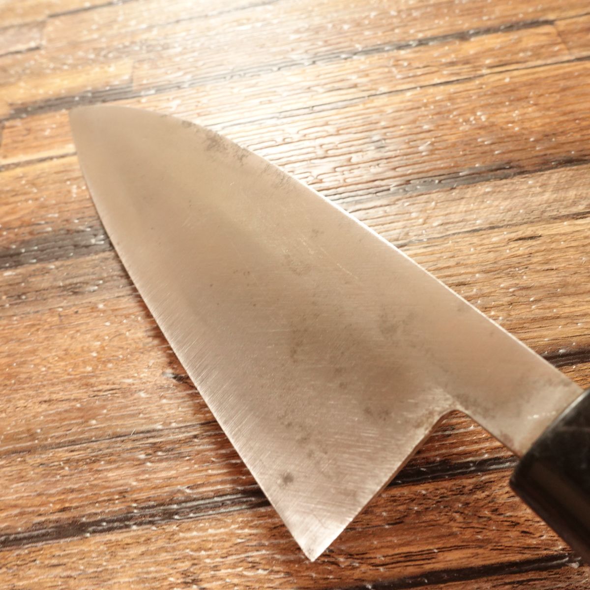 Sakai Takahide Ai-Deba Knife, Sharpened, With Seal, Stored Item, 155mm